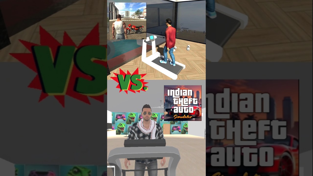 Indian Bike driving 3D vs Indian theft auto #shorts
