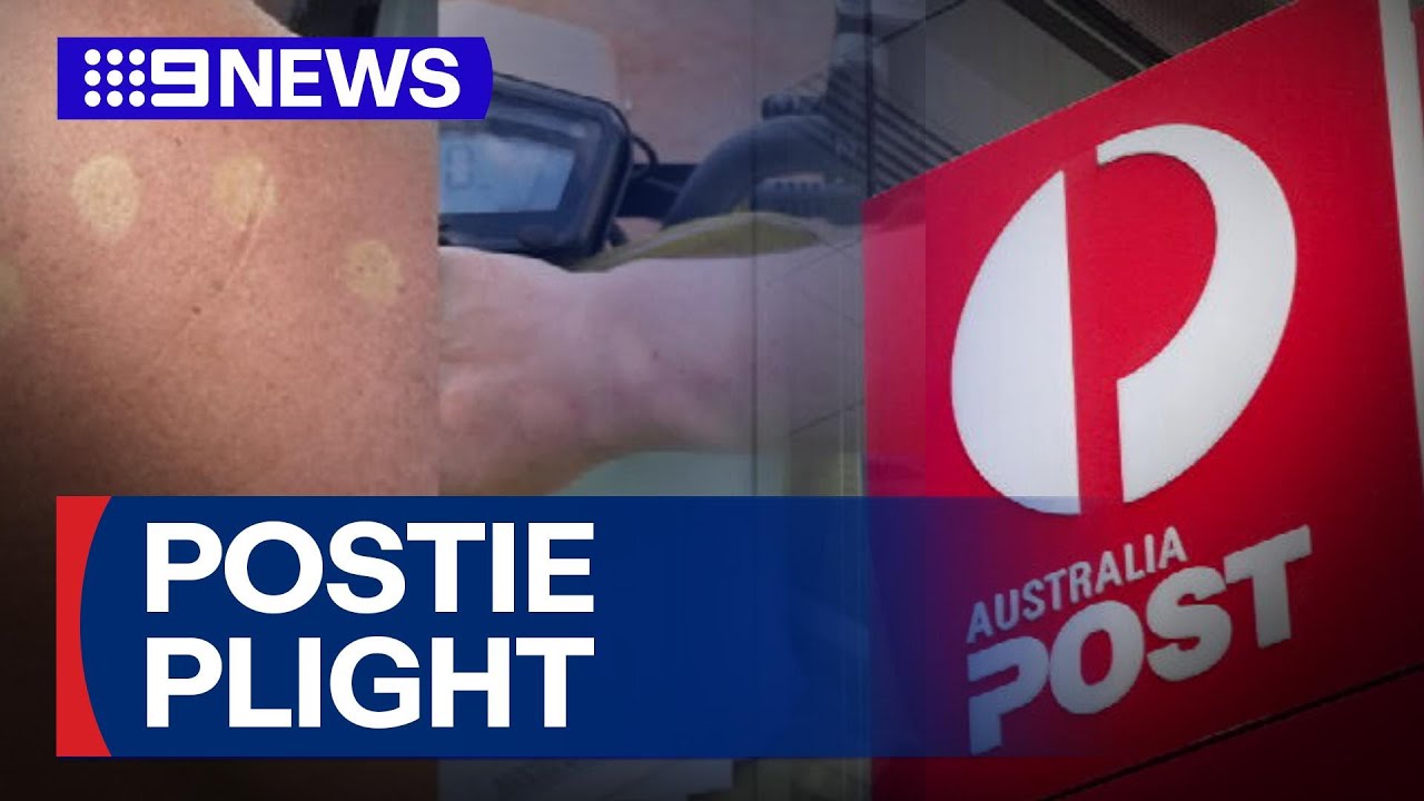 The new hazard paining Aussie posties | 9 News Australia