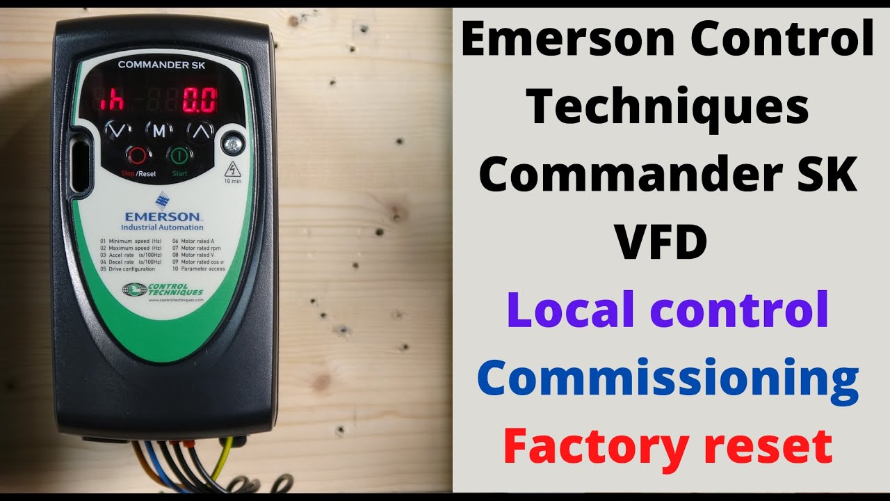 Частотно-регулируемый привод Commander SK от Emerson Control Techniques, локальное управление, вв...