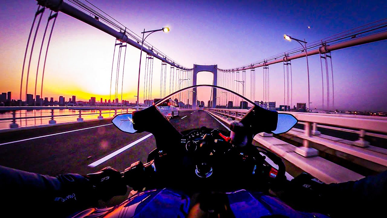 Tokyo sunrise riding | YAMAHA R6 |【AKRAPOVIC】
