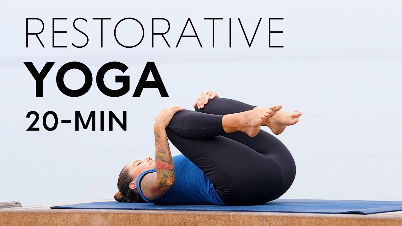 20 Minute Restorative Yoga | Relax, Renew And Destress