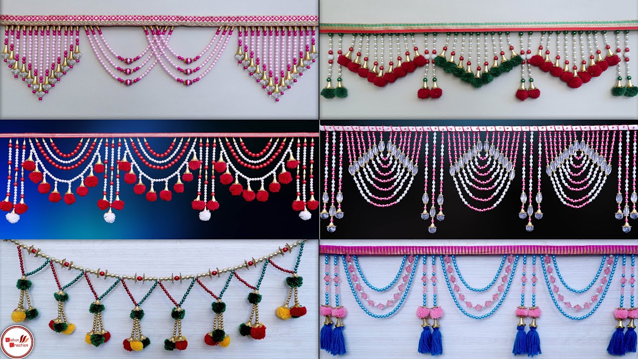 7 DIY Door Hanging Toran Making || Home Decorating Idea || New Toran Design