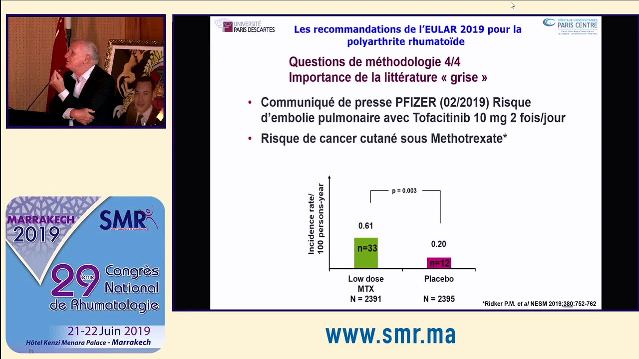 Les recommandations de l’EULAR pour la prise en charge de la polyarthrite rhumatoïde 2019