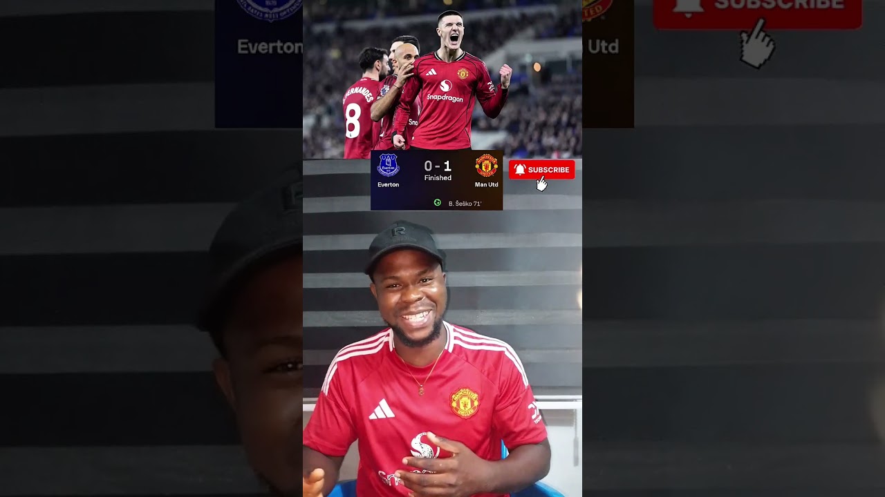 EVERTON 0 vs 1 MAN UNITED FT. Yet again, MAN UNITED unbeaten run continues🔥 #mrbuks #mufc #carrick