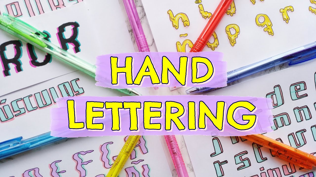 HAND LETTERING ideas for beginners 😍 DIFFERENT HANDWRITING STYLES for NOTES and BULLET JOURNAL🥰