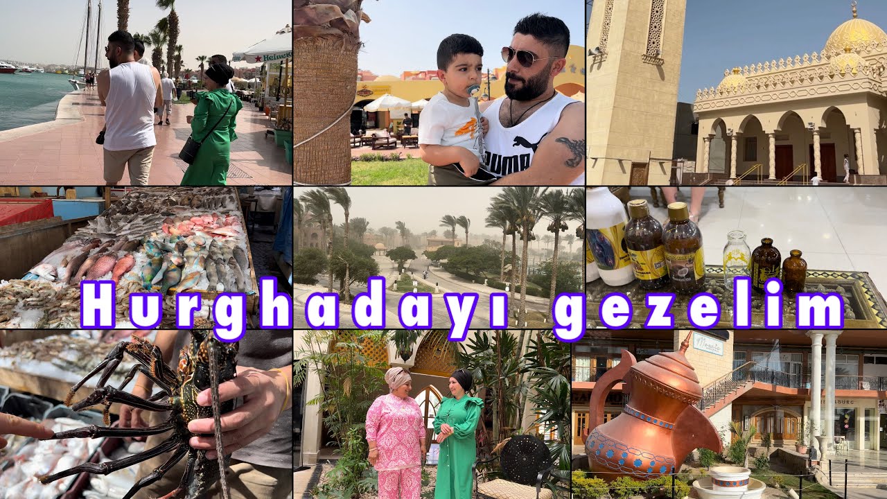 🇪🇬Hurghada sokakları/balıkçılar köyü/görmeğe değermi/cami ziyareti/marina🇪🇬
