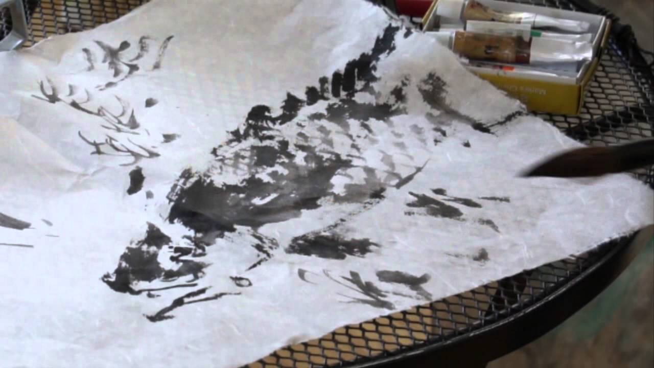 Plexiglass and Other Tricks and Tips  to Create Textures in Chinese Brush Painting (1/6)