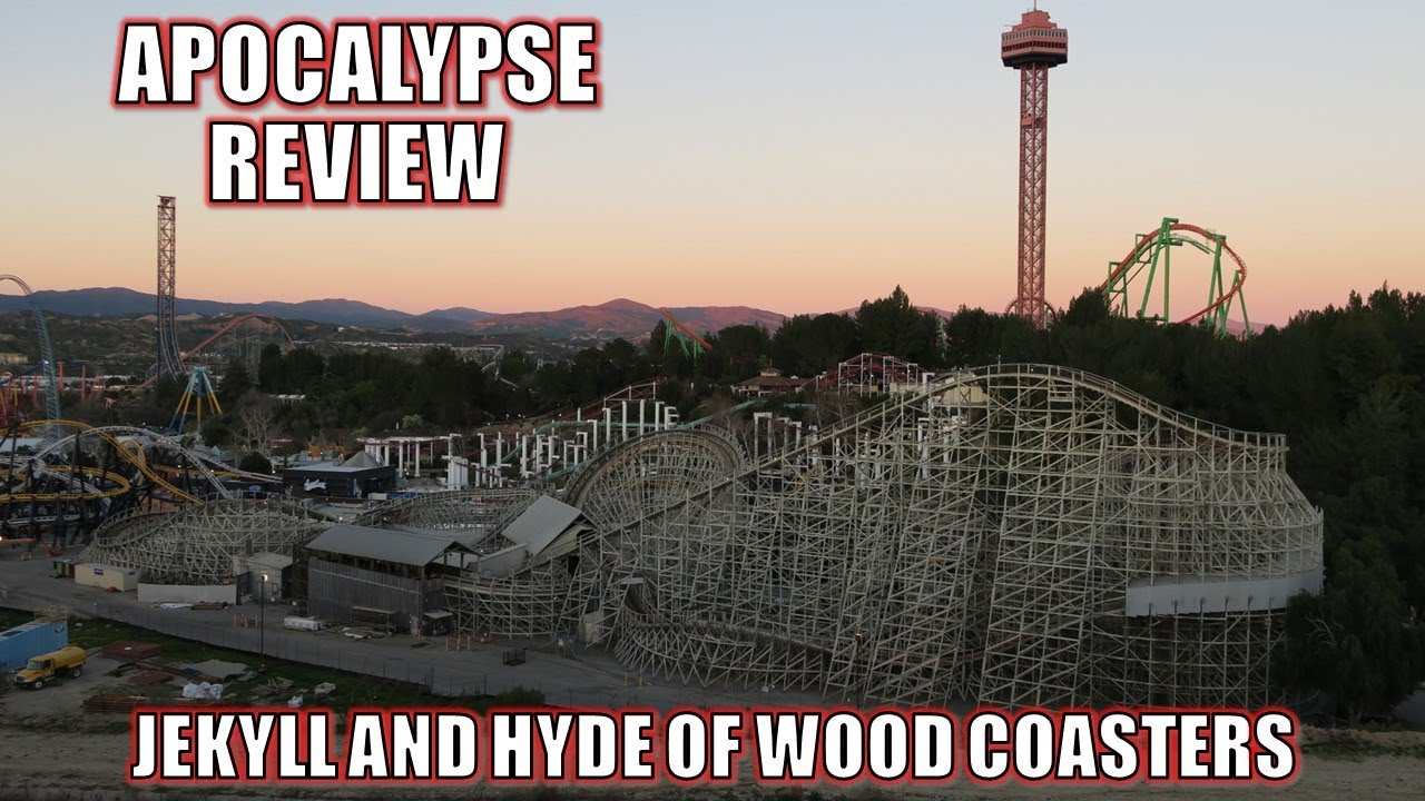 Apocalypse Review, Six Flags Magic Mountain GCI Wood Coaster | Jeckyll and Hyde of Wood Coasters