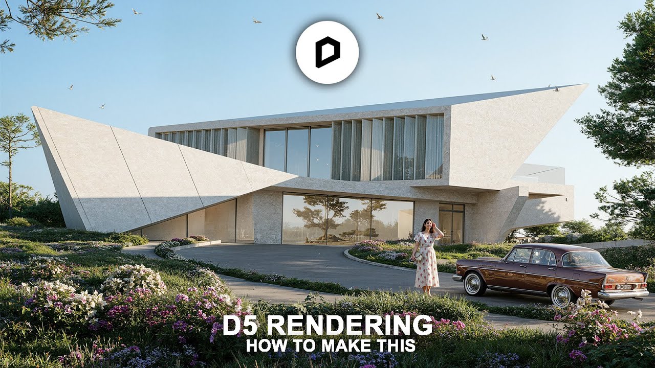 D5 RENDER VILLA MODERN TUTORIAL