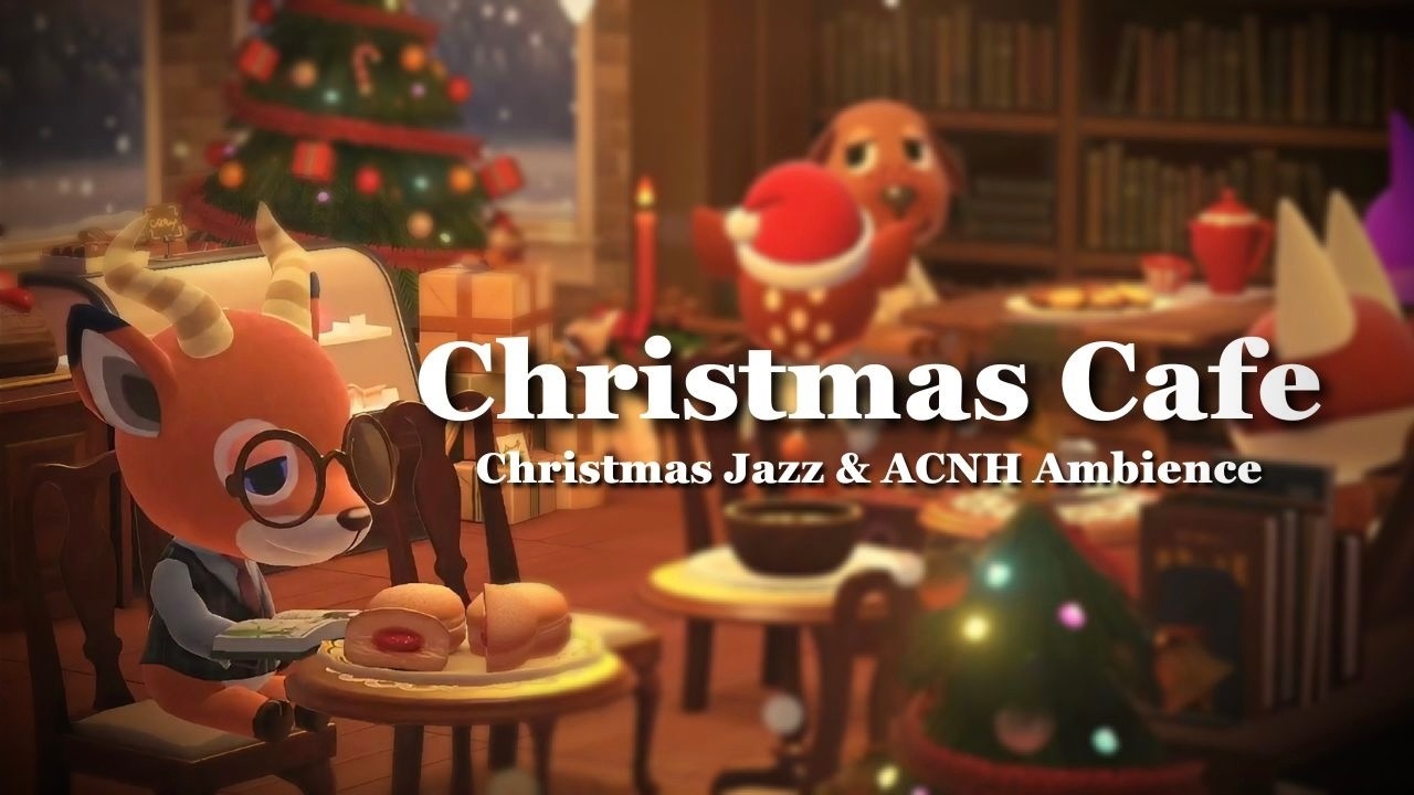 【あつ森BGM】暖かいカフェで聴くやさしい冬のジャズ🎄✨️／作業用・勉強用・集中／睡眠用