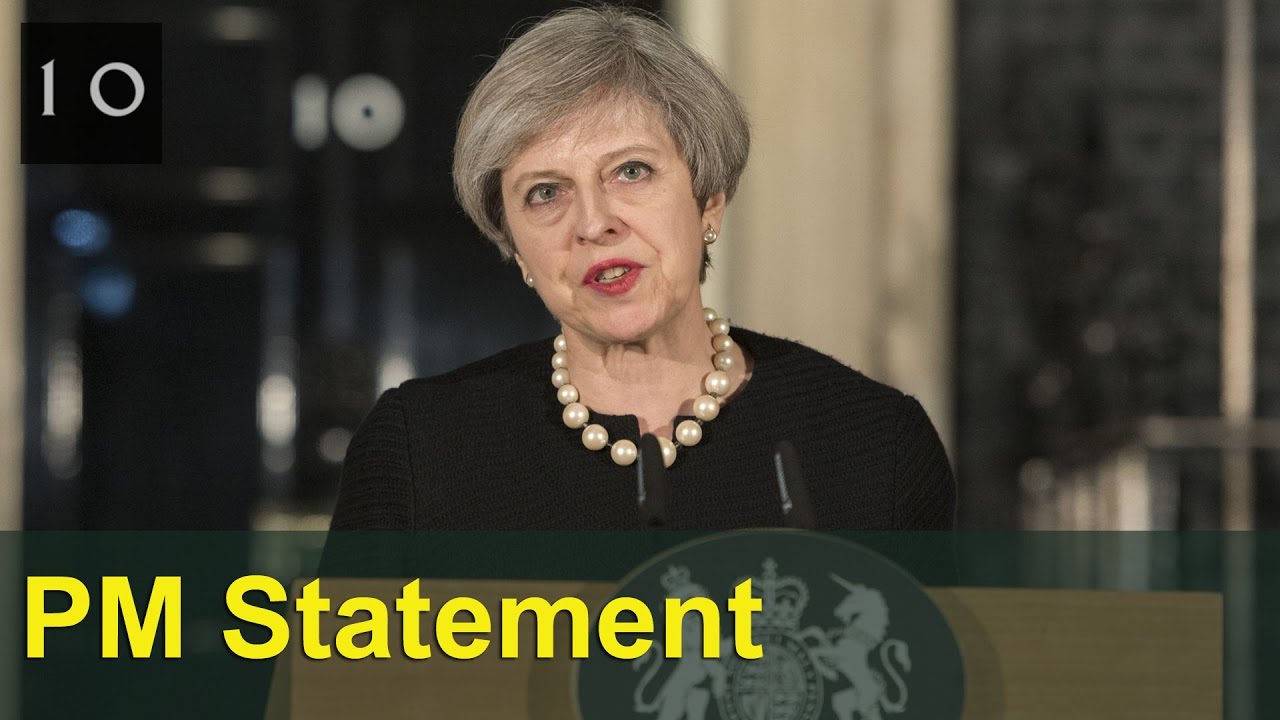 Prime Minister's statement after the attack in Westminster