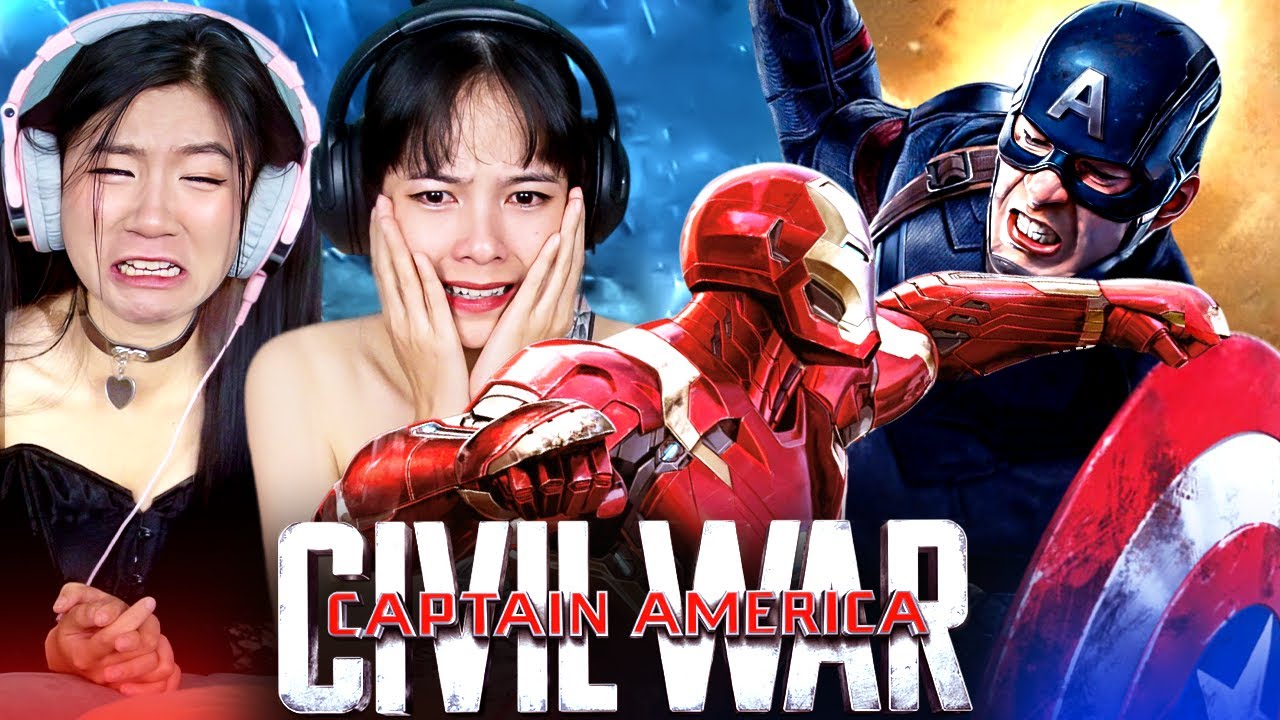 Foreign Girls React | Captain America: Civil War | First Time Watch