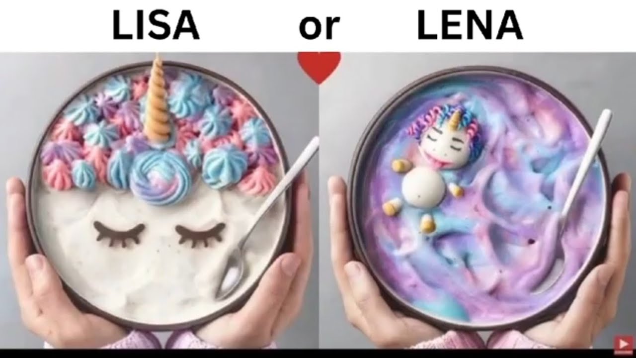LISA OR LENA CHALLENGE (^.^) ||  FAST FOOD, DRINKS ||🦋🍩  #lisaandlenachallenge#food#drinks