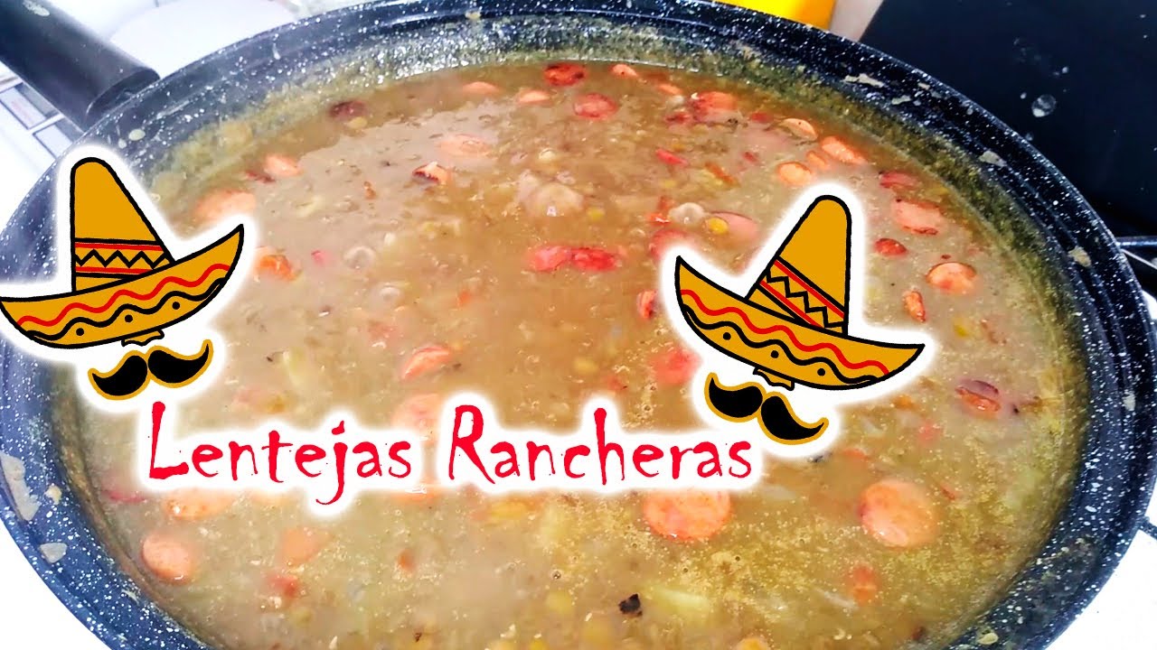 Lentejas Rancheras - Receta fácil de preparar