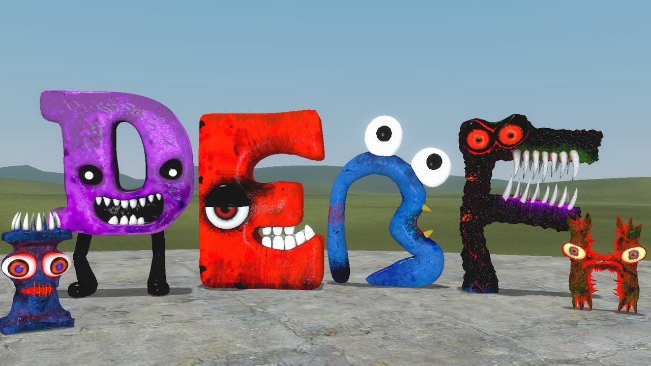 ALPHABET LORE PEŞİMDE ÇOK KORKUNÇ GARRY'S MOD