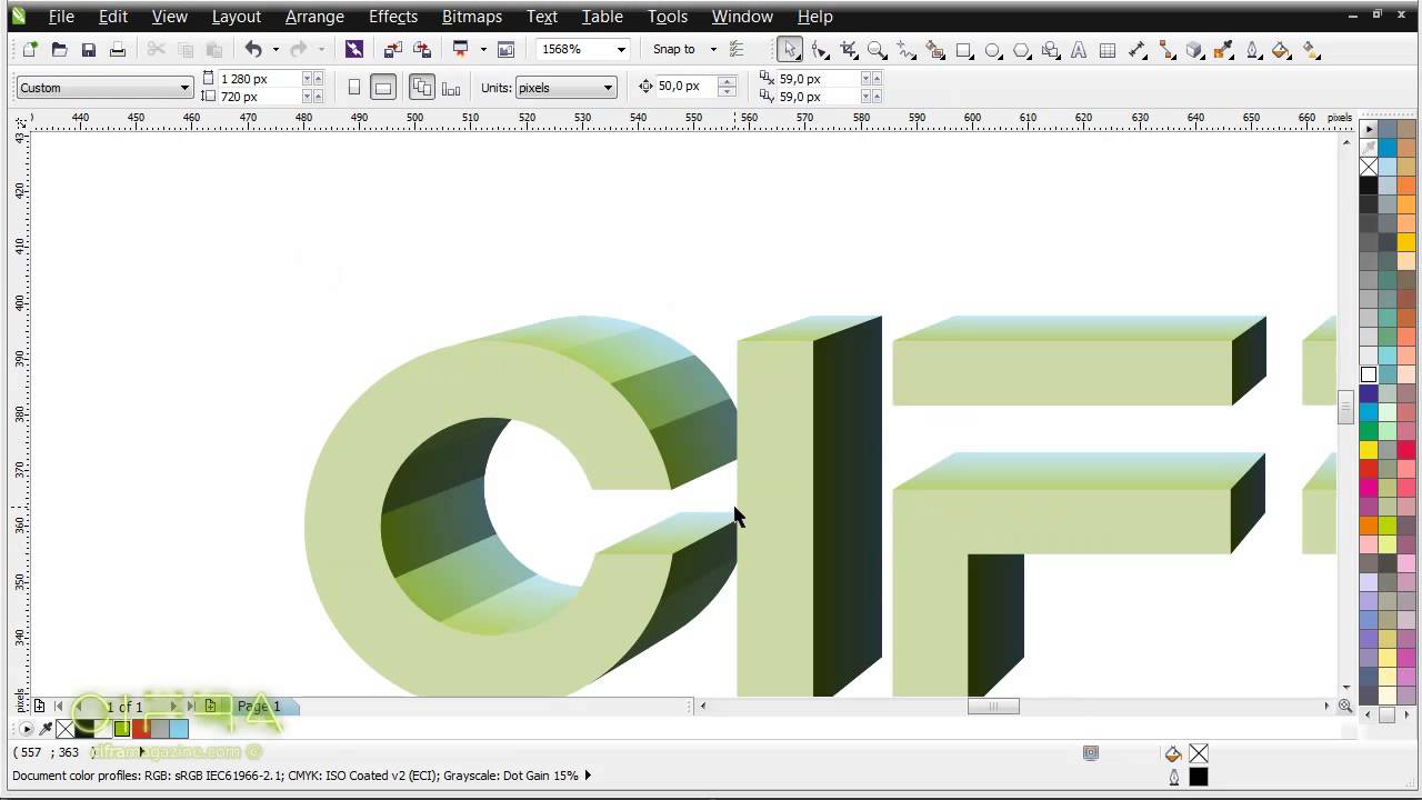 3d в CorelDRAW. 3 способа имитации объема