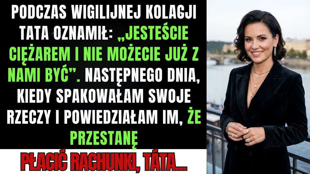 Podczas kolacji wigilijnej tata oznajmił: „Jesteście ciężarem” – następnego dnia przestanę płacić.