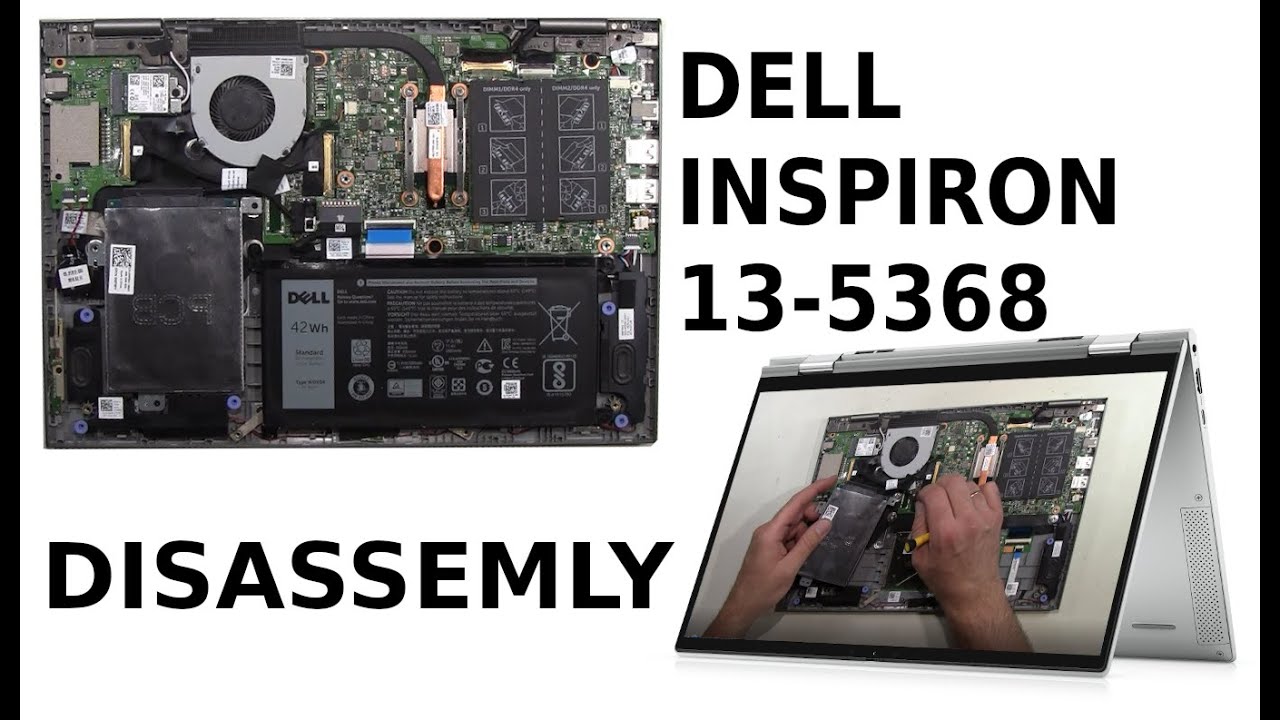 Dell Inspiron 13 5368 Take Apart and In Complete Disassembly   Didn't touch Touchscreen