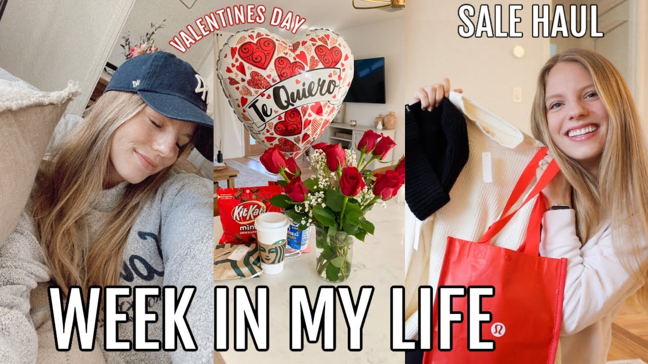 WEEK IN MY LIFE // V-day, shopping, sale haul, + relaxing week!