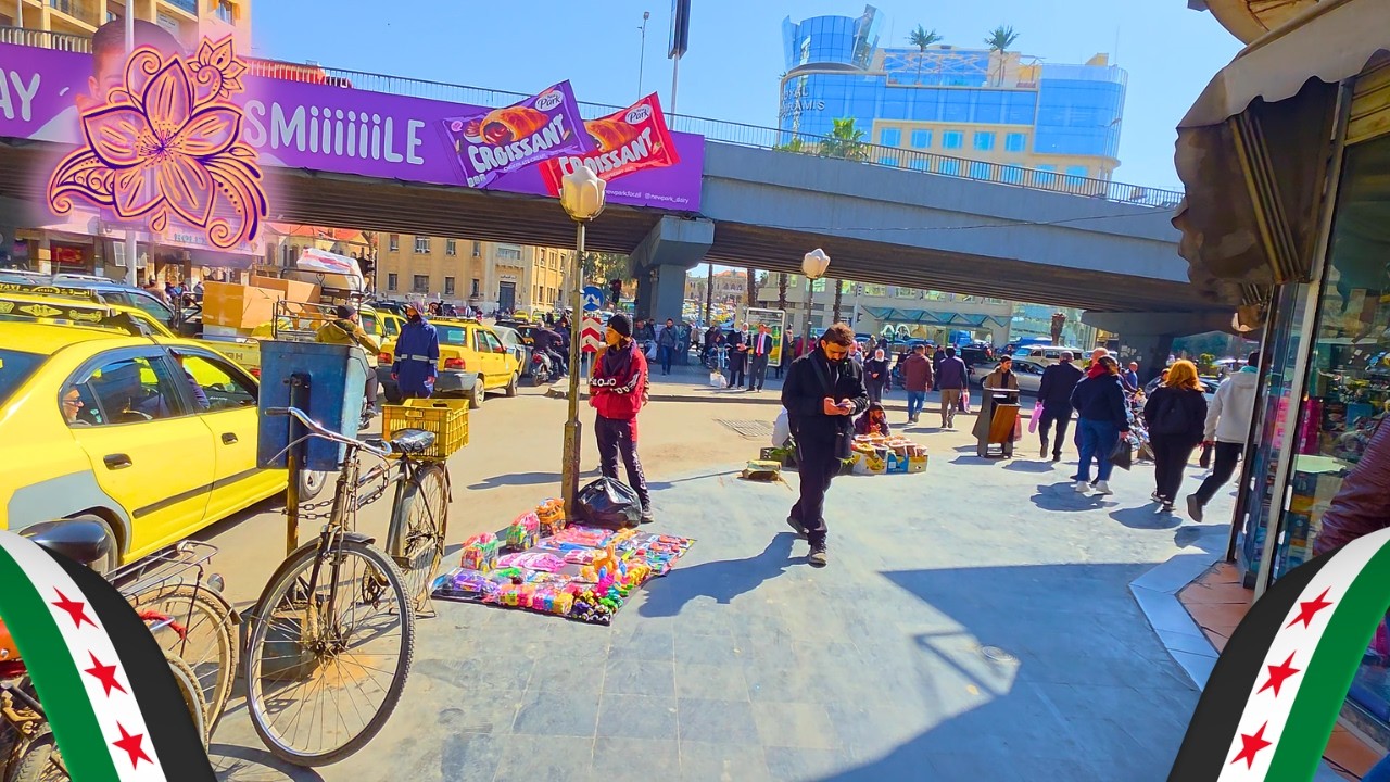 Damascus Walking Tour 🌸 | March 2026 | جولة في شوارع دمشق وزيارة لمحلات الحلويات