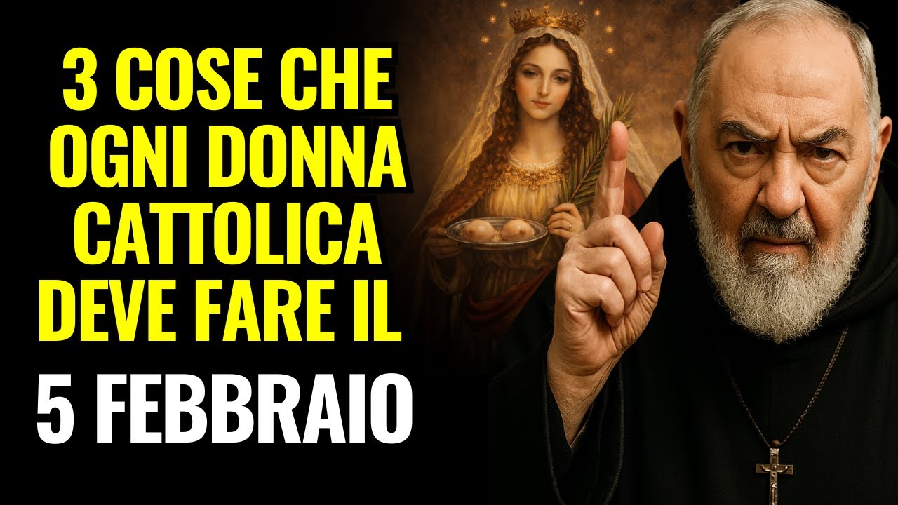 PADRE PIO: CIÒ CHE OGNI DONNA CATTOLICA NON PUÒ LASCIARE DI FARE IL GIORNO DI SANTA AGATA