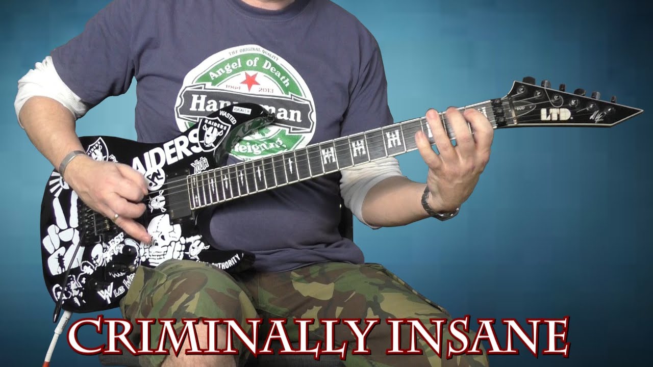 Slayer - Criminally Insane - Guitar Cover With Solo