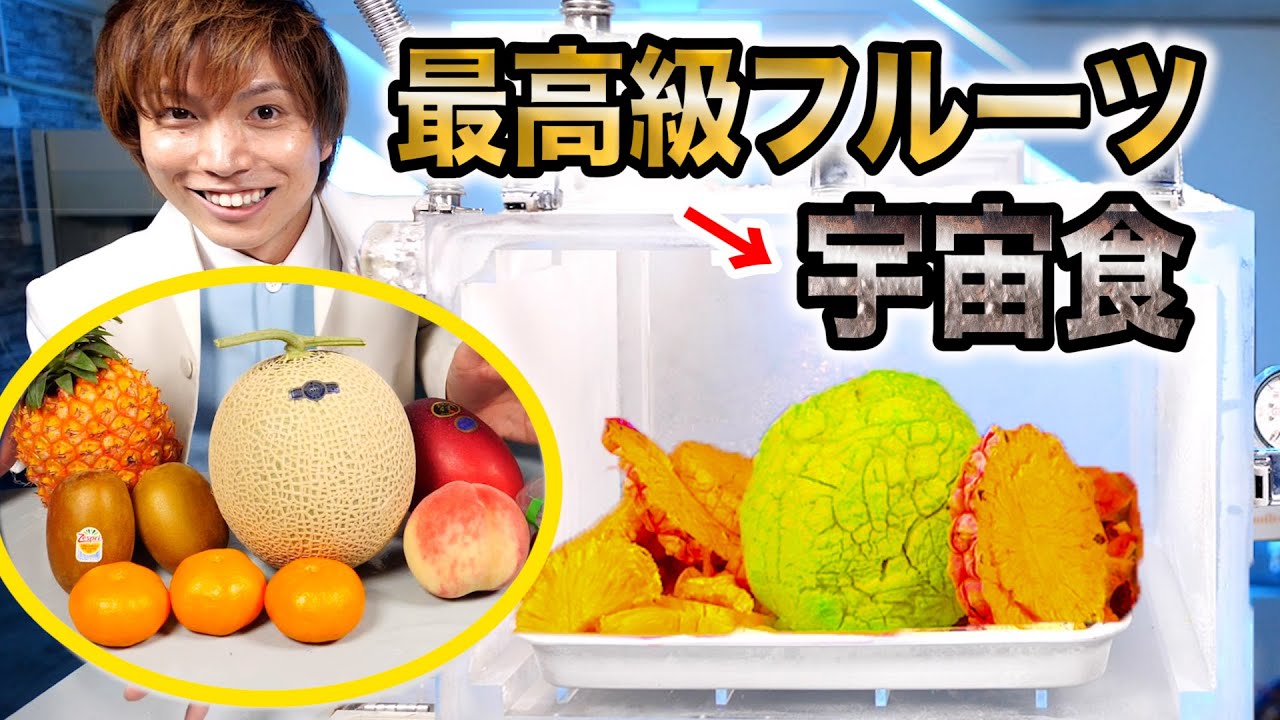 高級フルーツを真空にして丸ごと宇宙食にしてみた！！数ヶ月に及ぶ実験の成果発表！【実験】Whole melon freeze-drying experiment 日本表面真空学会 関東支部 コラボ企画