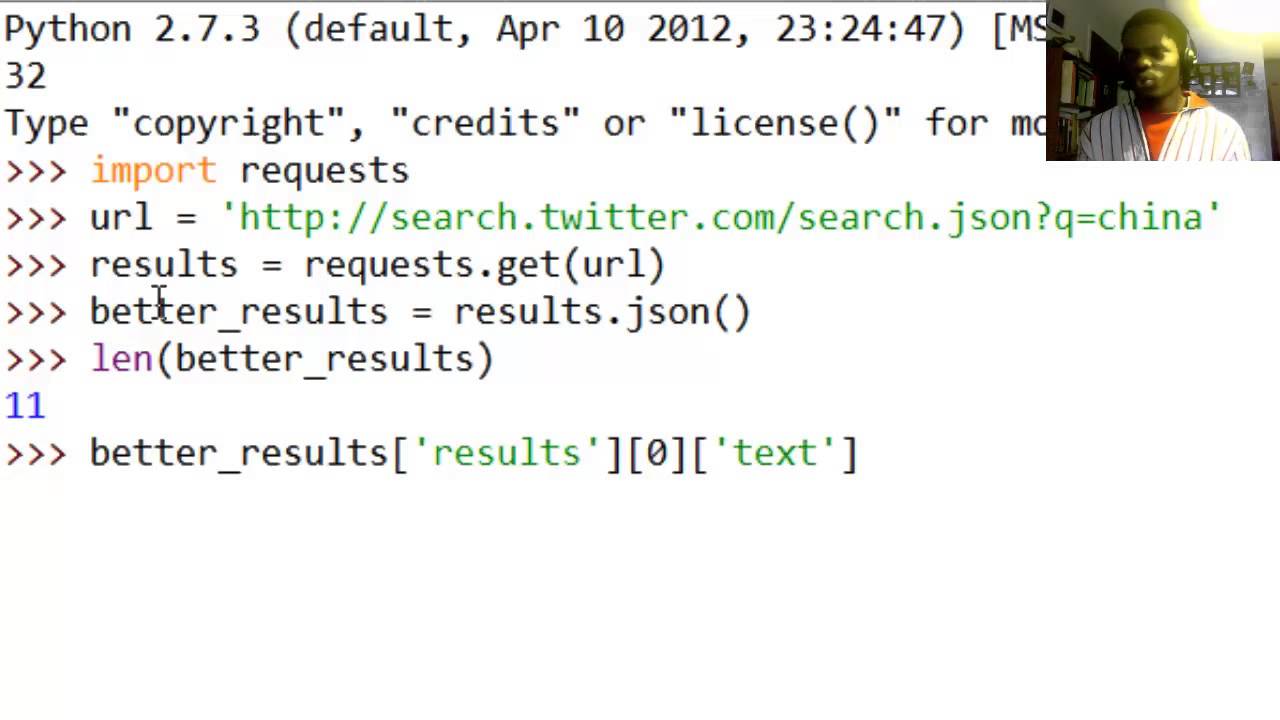 How To Program With Twitter Search API