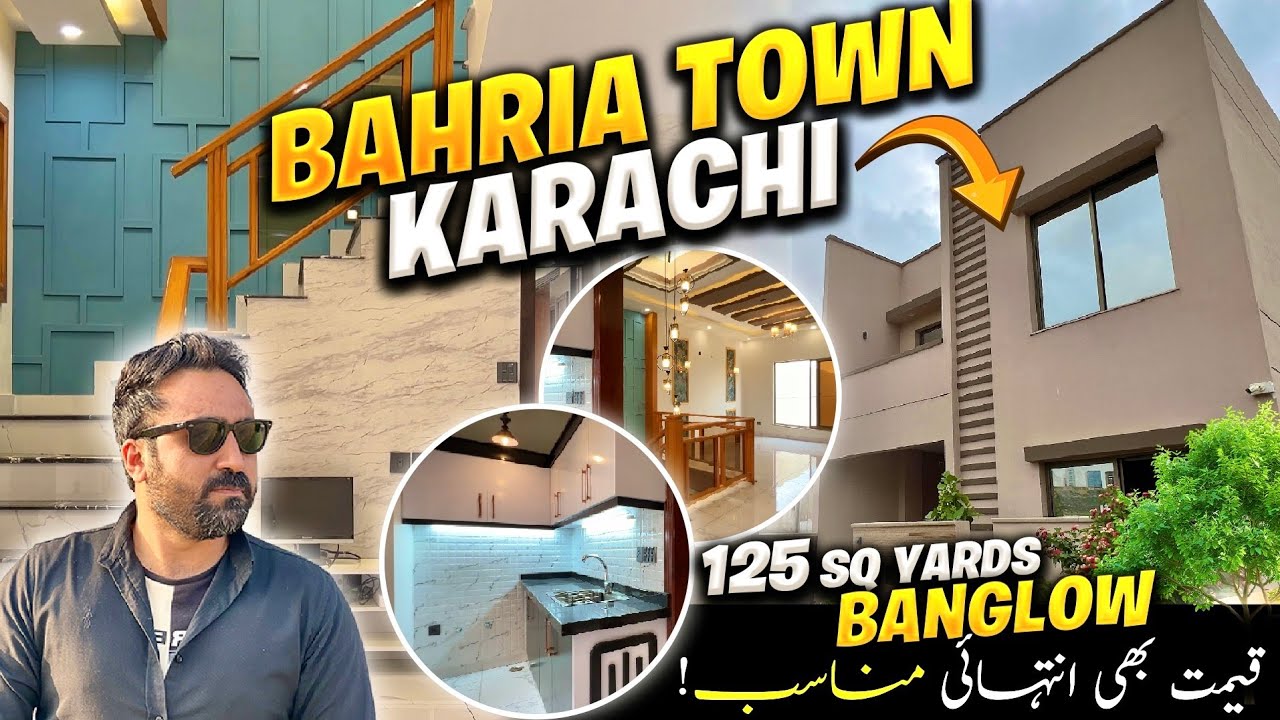 LOW PRICE 125 Sq Yards Designer VILLA | Bahria Town Karachi | Luxury Villa Tour | Out-Class Location