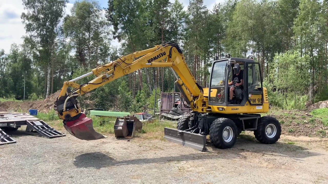 Köp Grävmaskin Komatsu PW95 på Klaravik