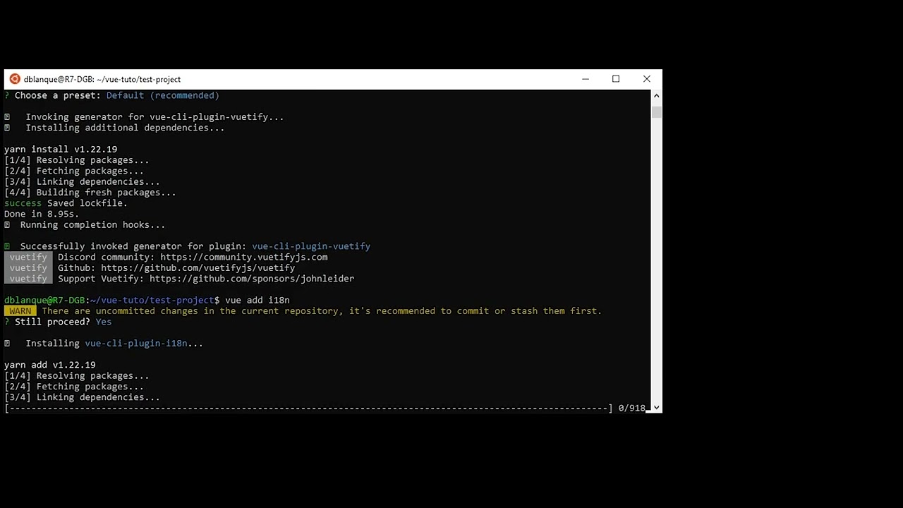 [EN] How to create a VueJS / Vuetify Project