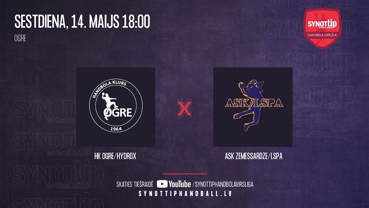 HK Ogre/HYDROX - ASK Zemessardze/LSPA | SynotTip handbola virslīga 2021/2022