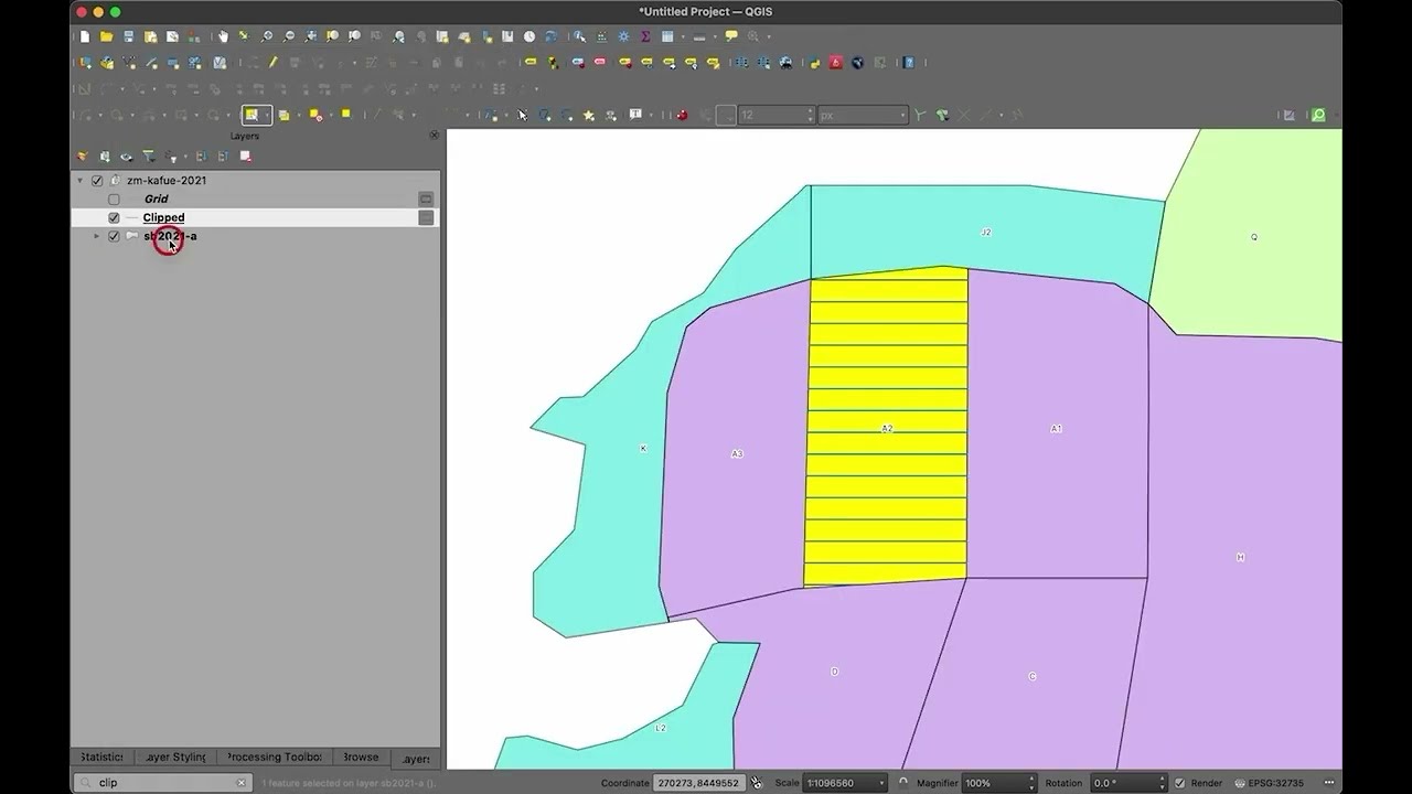 Creating basic east-west transects in QGIS 3.x