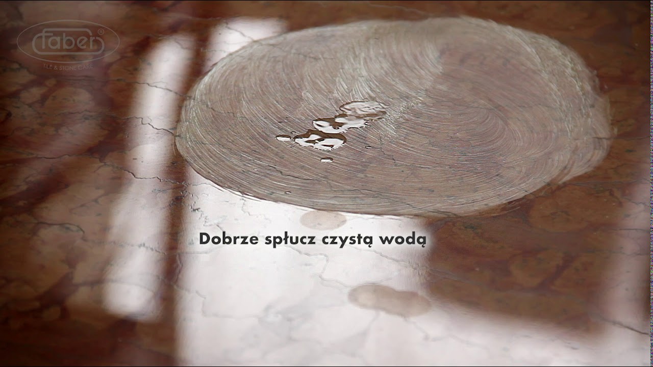 Faber - Przywrócenie wytrawiania chemicznego, rys i zmatowień polerowanego marmuru