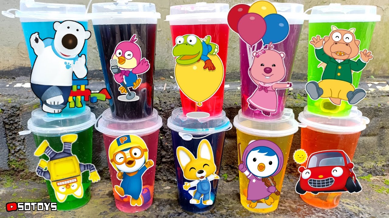 Pororo Bermain Air Warna Warni Bersama Crong, Tongtong, Harry, Poby, Edy, Rody, Tutu, Loopy, Patty