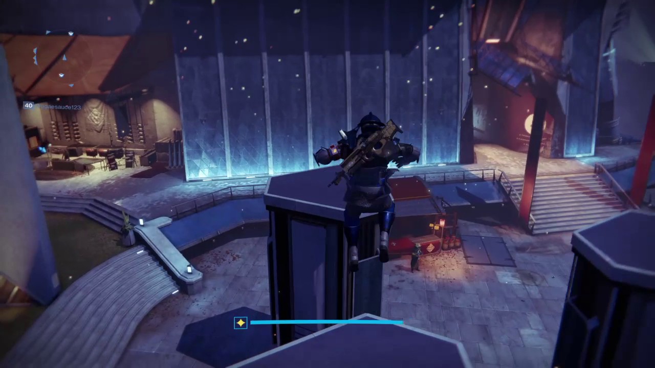 Jumping on the tower vault on Destiny