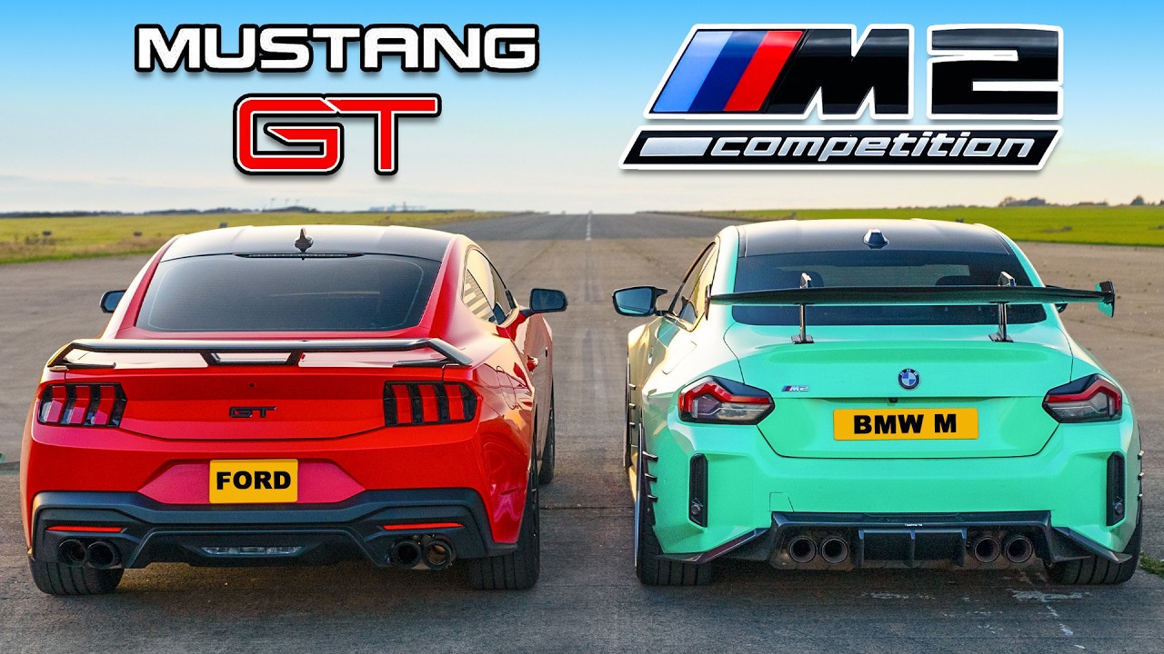 Novo Mustang V8 vs BMW M2: CORRIDA DE ARRANCADA
