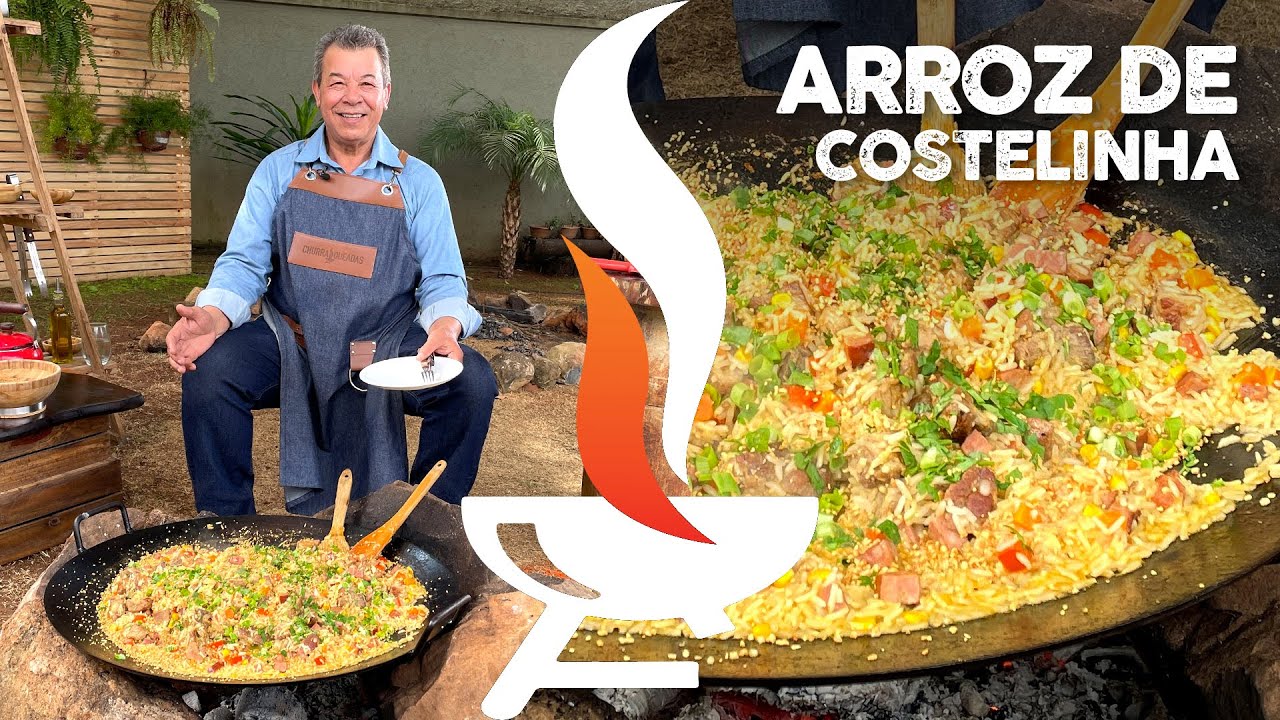 Arroz de Costelinha com Alho Frito I Churrasqueadas