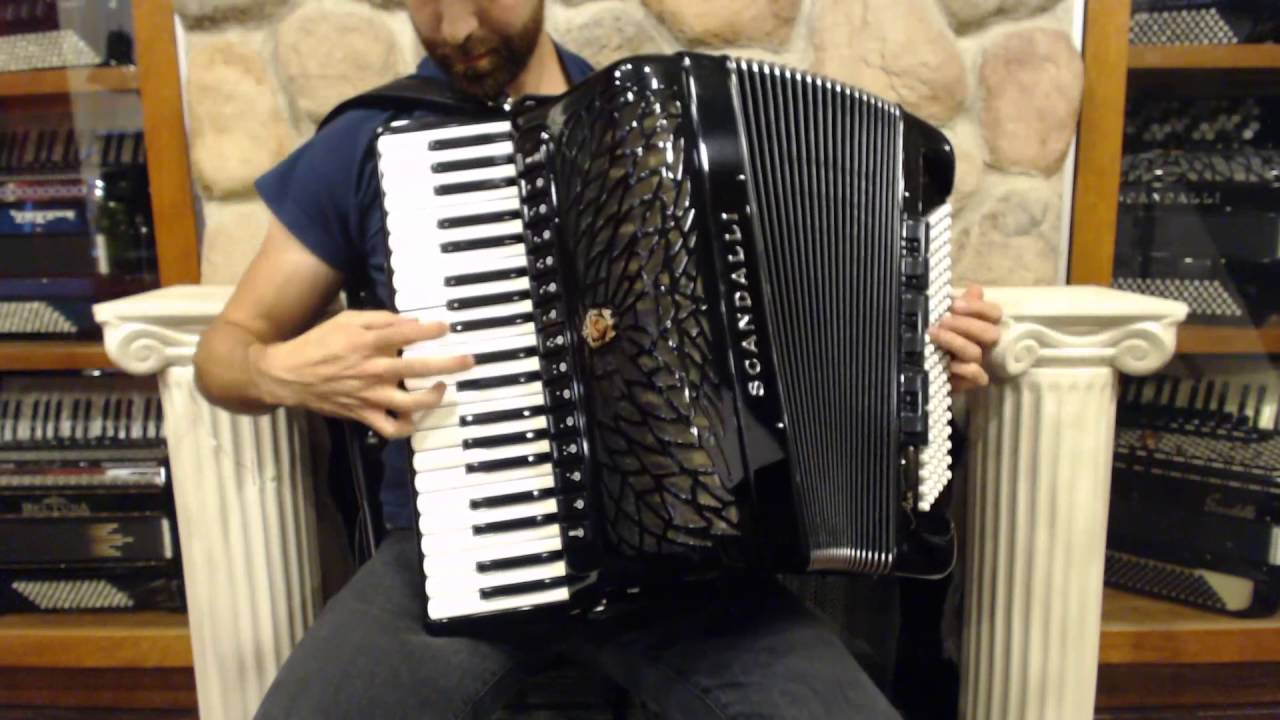 SCANAIRV120BK - Black Scandalli Air V Piano Accordion LMMMH 41 120 $9999