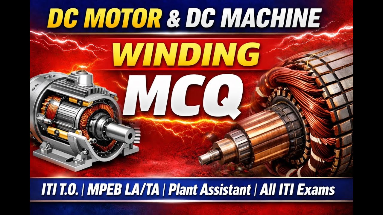 DC MOTOR & DC MACHINE WINDING MCQ