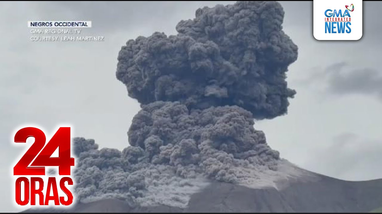 PHIVOLCS - May moderately explosive eruption sa Bulkang Kanlaon | 24 Oras