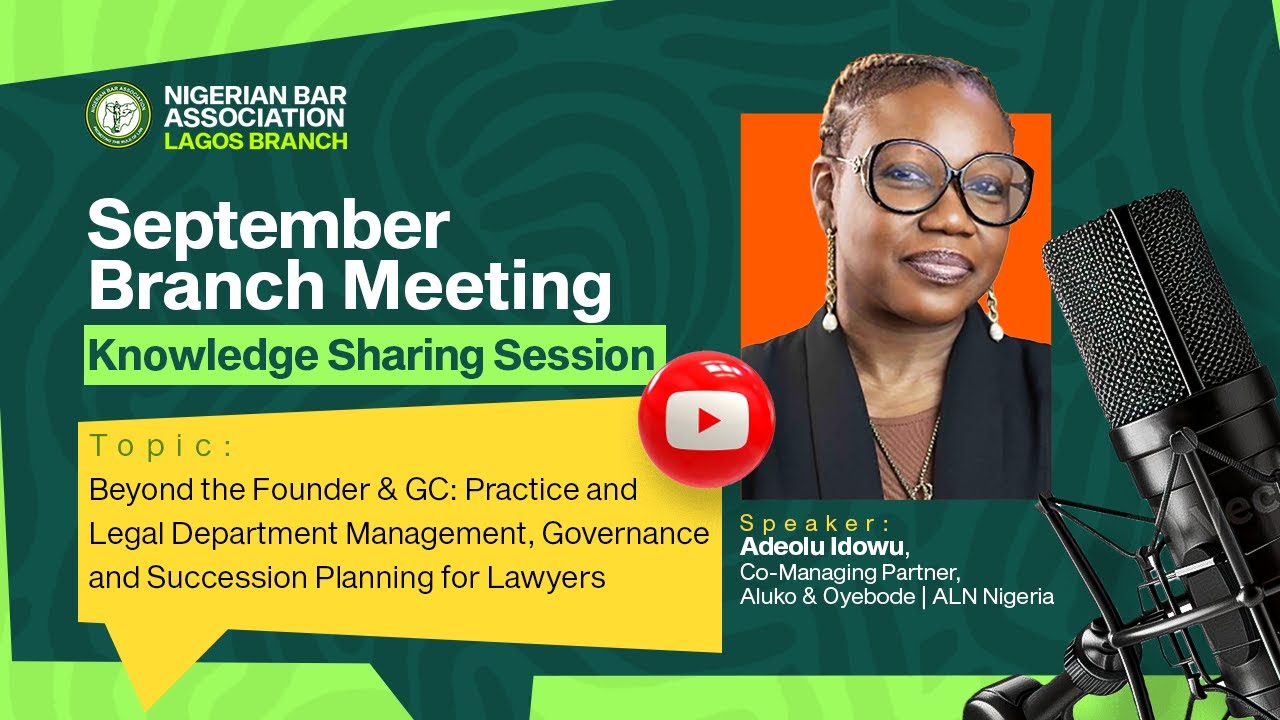 Beyond the Founder & GC: Practice Management, Governance and Succession Planning for Lawyers