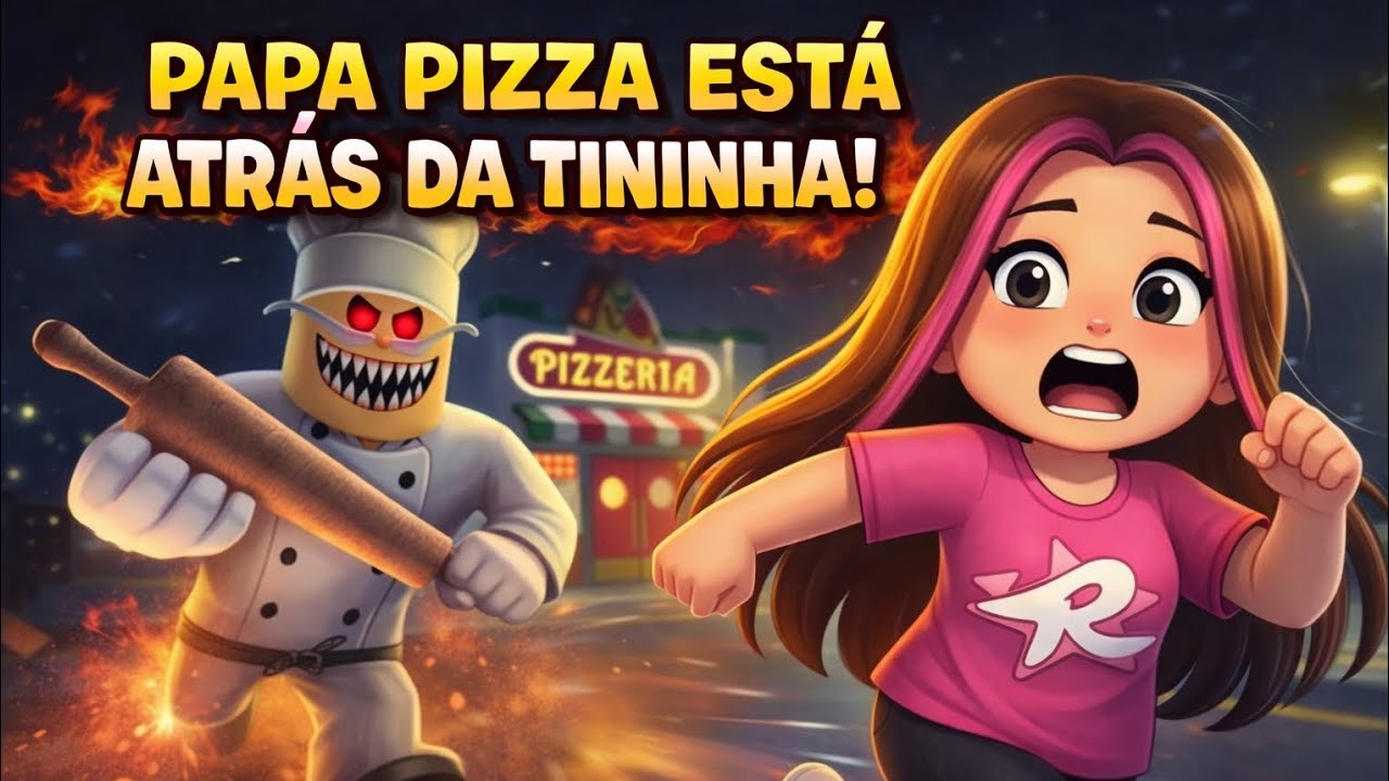 PAPA PIZZA QUER ME PEGAR 😱 SERÁ QUE VOU CONSEGUIR ESCAPAR ?