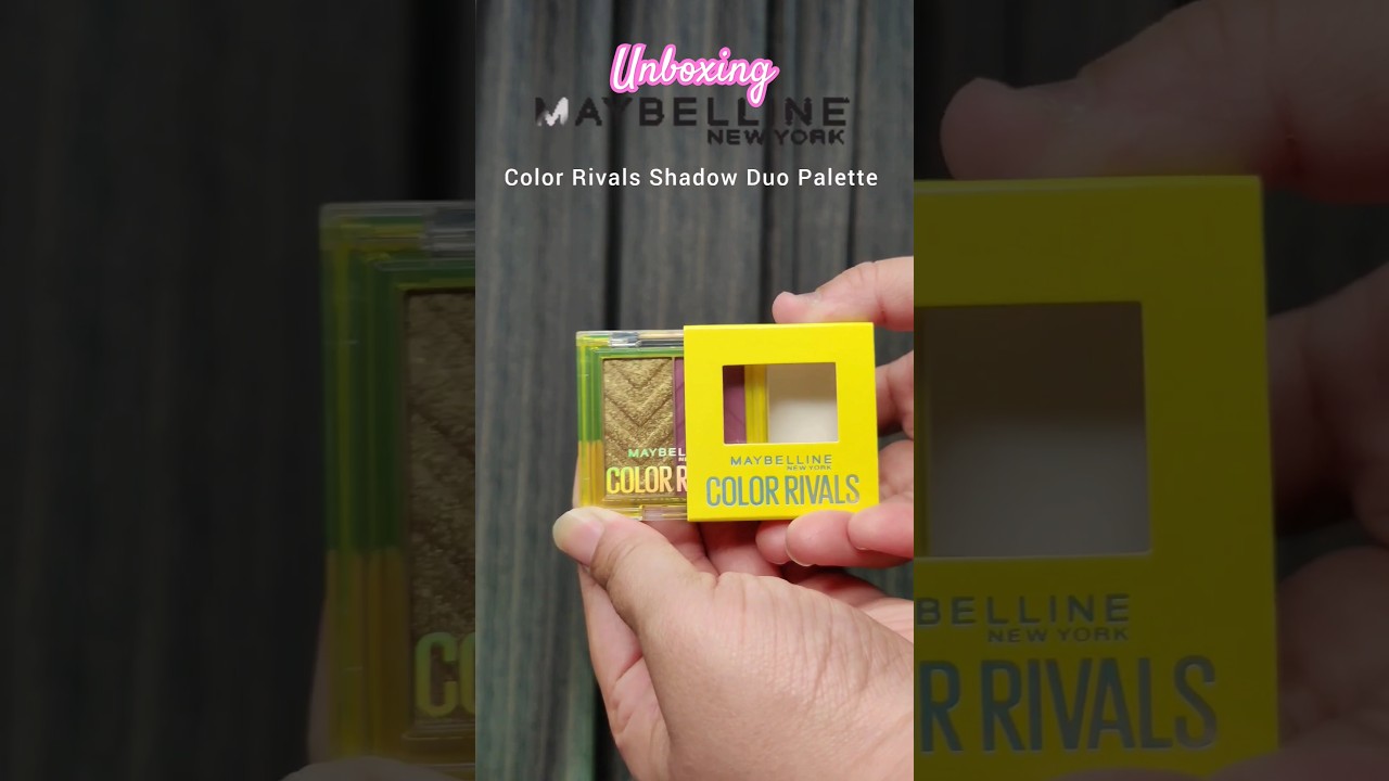 Maybelline Color Rivals Shadow Duo Palette #unboxing #prunboxing #maybelline #nykaapinkfridaysale