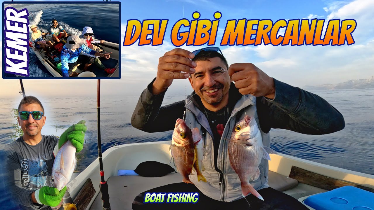 🎣KEMER'DE İKİ GÜN ÜST ÜSTE KETEZE AVINA ÇIKTIK - DEV MERCANLAR TUTTUK 🐟4K🐟 BAIT FISHING ON BOAT 🛥️