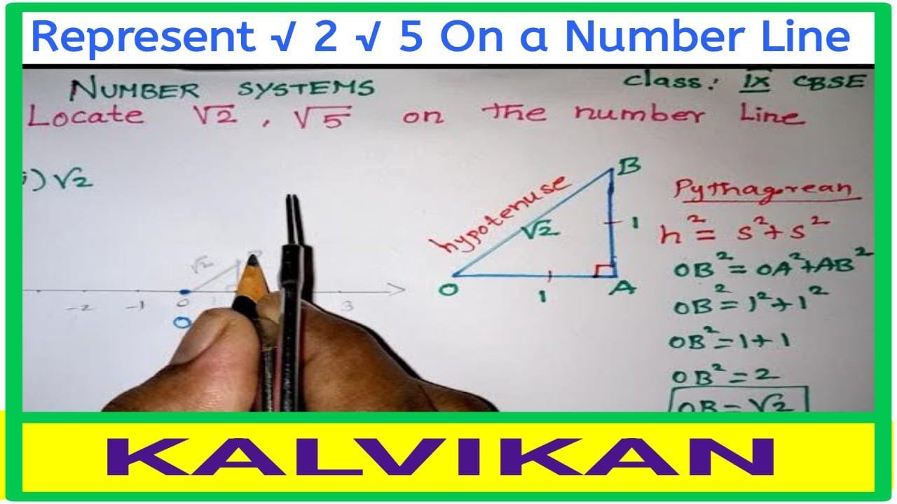 locate √ 2 √ 5 on a number line in Tamil | Represent root 2 root 5 on a number line / Class 9 Maths
