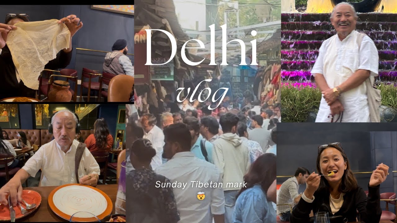 Weekend with Dad Tibetan Market Delhi 🥰#tibetanvlogger delhivlog#tibetanmarket 