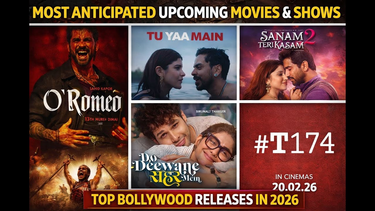 Upcoming Bollywood Movies February 2026 🔥 Shahid Kapoor | Sanam Teri Kasam 2 | Full List Hindi