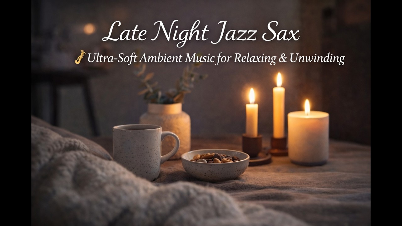 Late Night Jazz Sax 🎷 Ultra-Soft Ambient Music for Relaxing & Unwinding