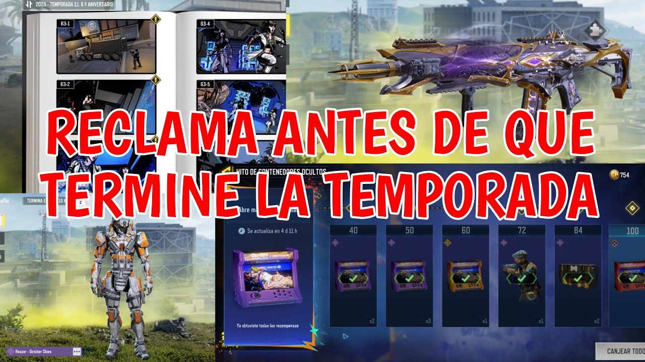 Cosas para hacer antes de que termine la temporada - COD Mobile